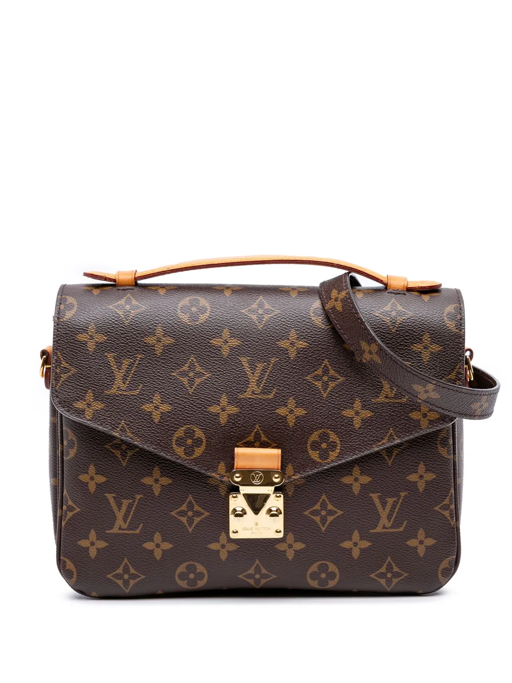 Pre-owned Louis Vuitton 2016 Monogram Pochette Metis Satchel