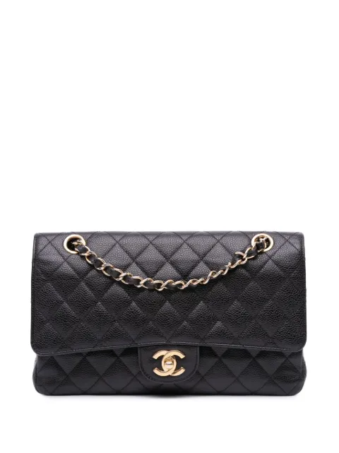CHANEL Pre-Owned 2009-2010 Medium Classic Caviar Double Flap shoulder bag