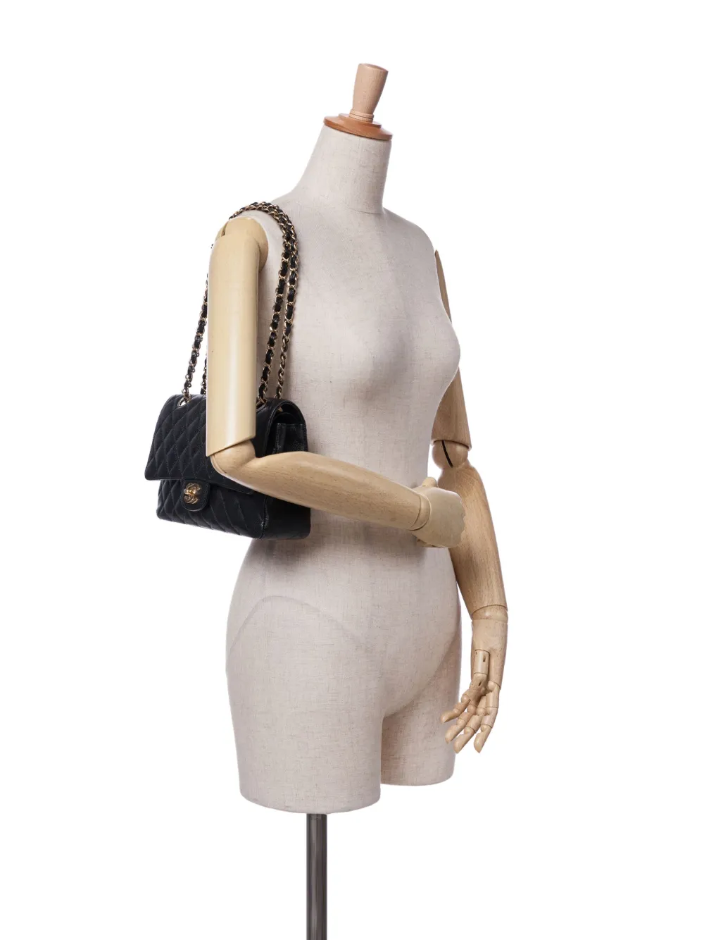 CHANEL Pre-Owned 2009-2010 Medium Classic Caviar Double Flap shoulder bag | Pre-Owned | Image 2