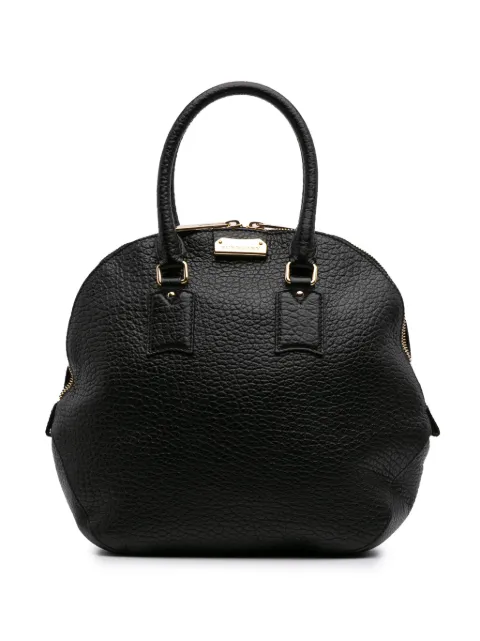 Burberry Pre-Owned 2000-2017 Large Grained Calfskin Heritage Orchard Bowling Bag satchel