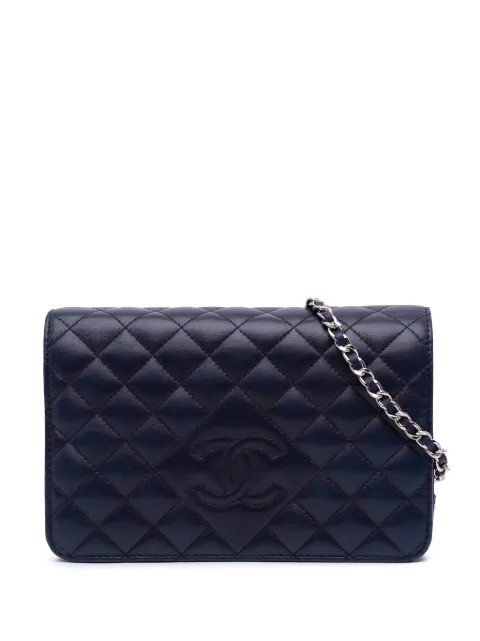 CHANEL Pre-Owned 2013-2014 CC Quilted Lambskin Wallet on Chain crossbody bag