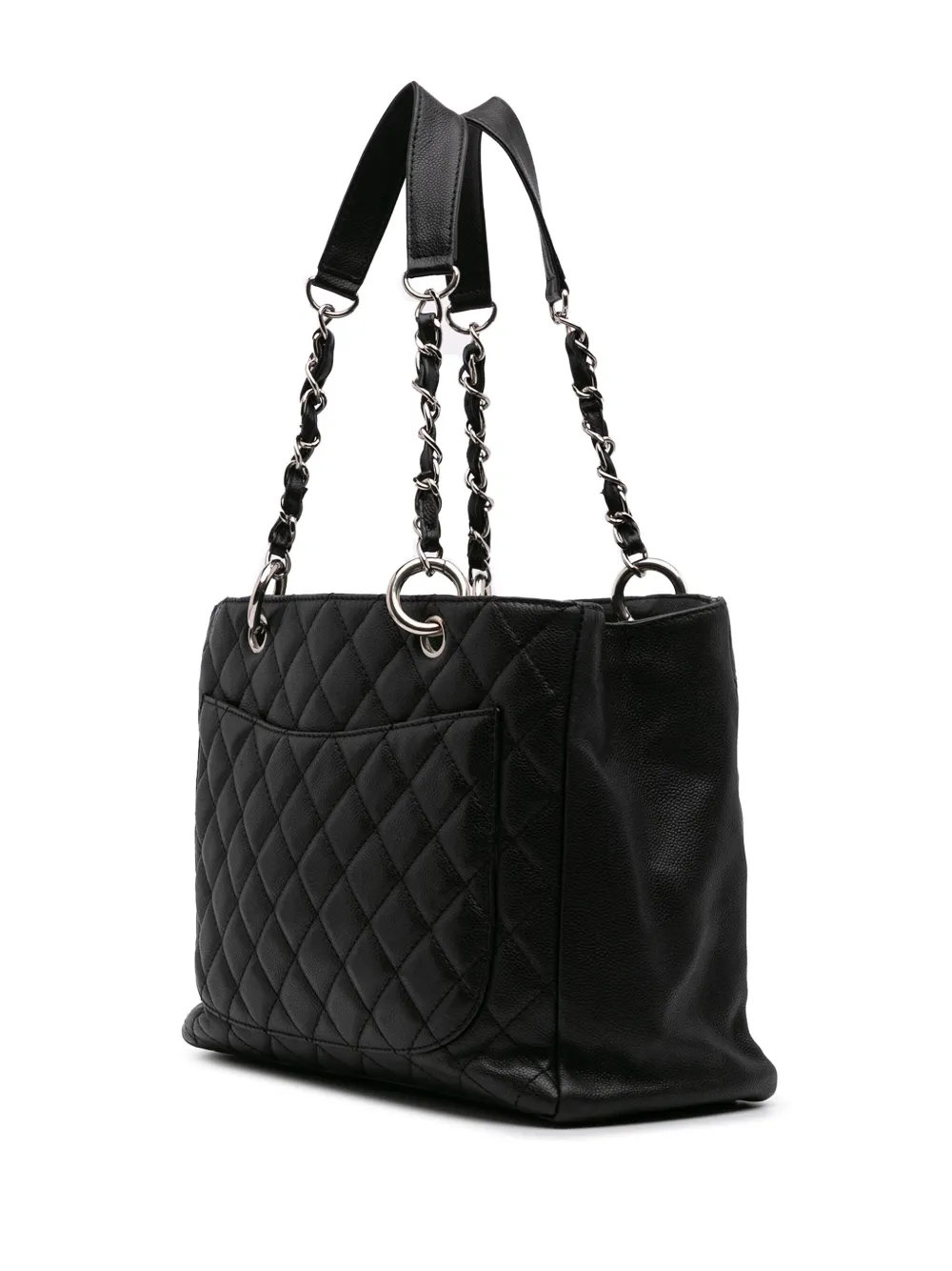 Pre-owned Chanel 2006-2008 Caviar Grand Shopping Tote Bag