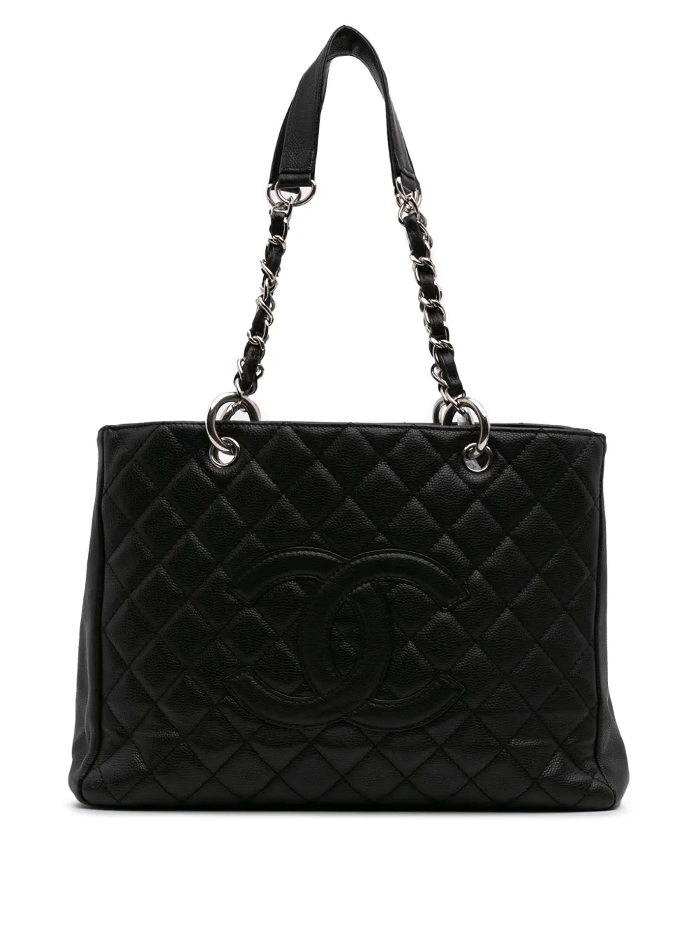 Pre-owned Chanel 2006-2008 Caviar Grand Shopping Tote Bag