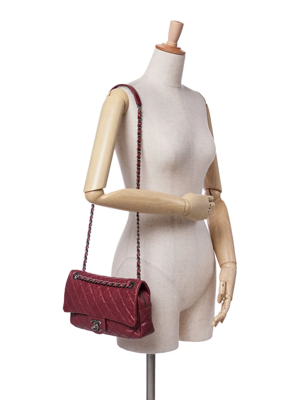 CHANEL Pre-Owned شنطة كتف كافيار 'إيزي فلاب' مبطنة متوسطة 2012 | كلاسيكيات | Image 2