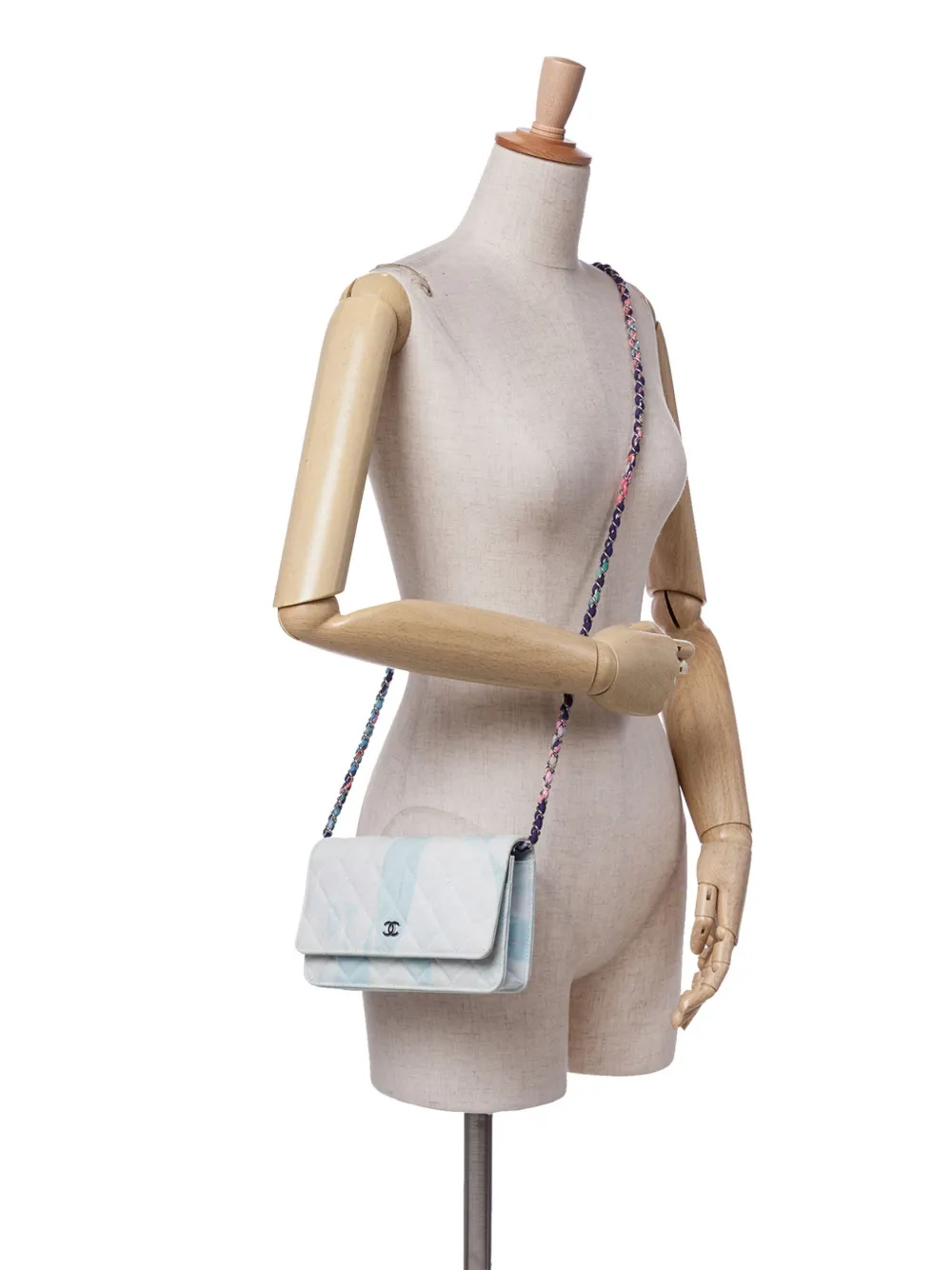 CHANEL Pre-Owned شنطة كروس 'جانغل جينز' كانفا مبطنة بشعار CC وبتصميم محفظة وسلسلة 2019 | كلاسيكيات | Image 2