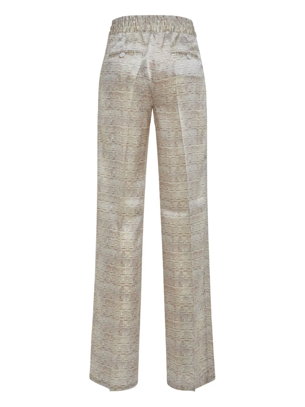 Kiton Broek met trekkoord Beige