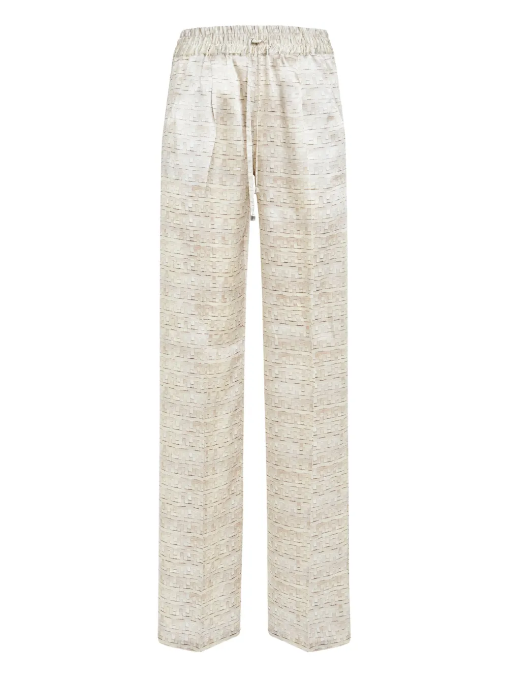 Kiton Broek met trekkoord Beige