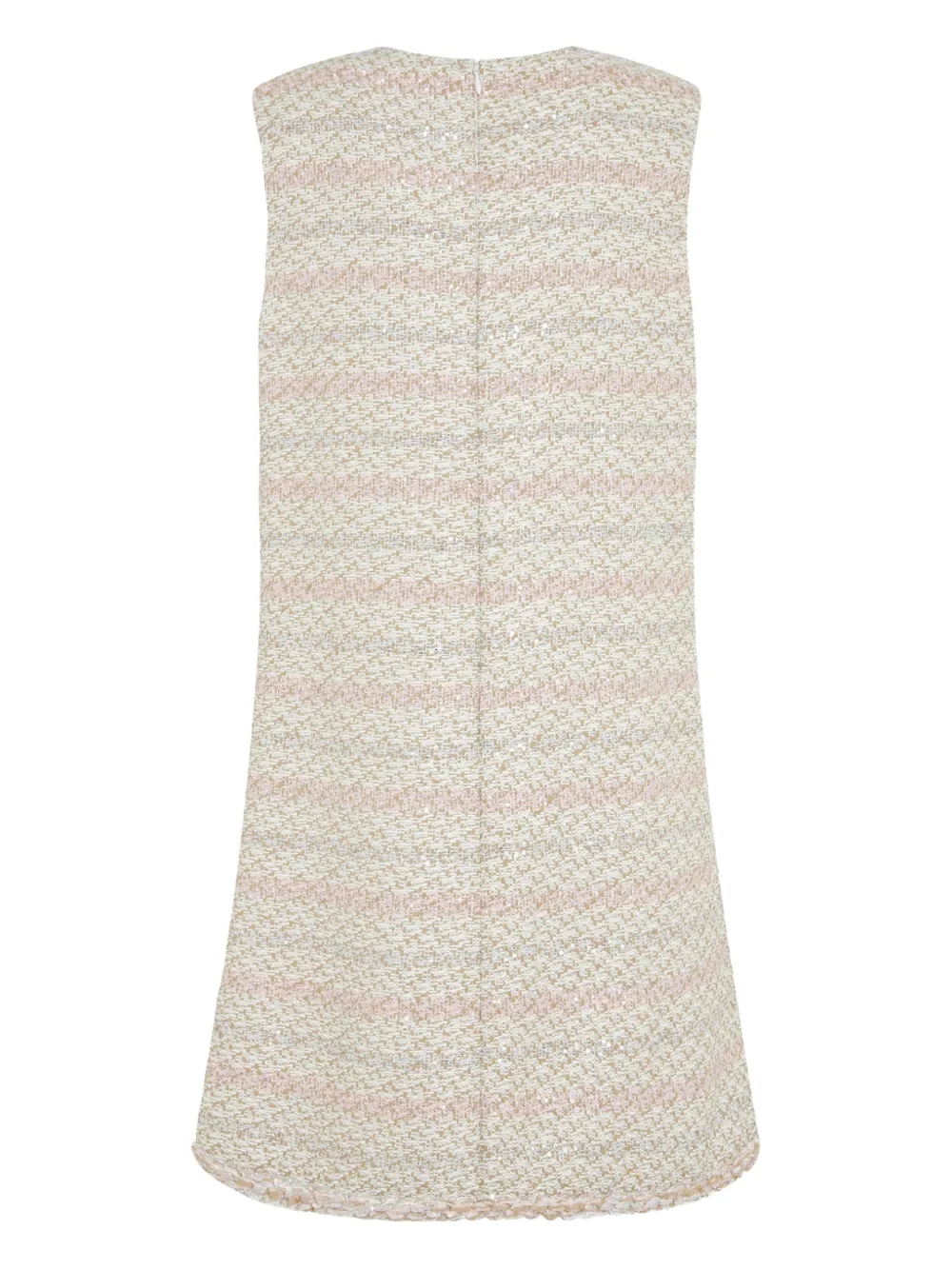 Giambattista Valli Verfraaide tweed mini-jurk Beige
