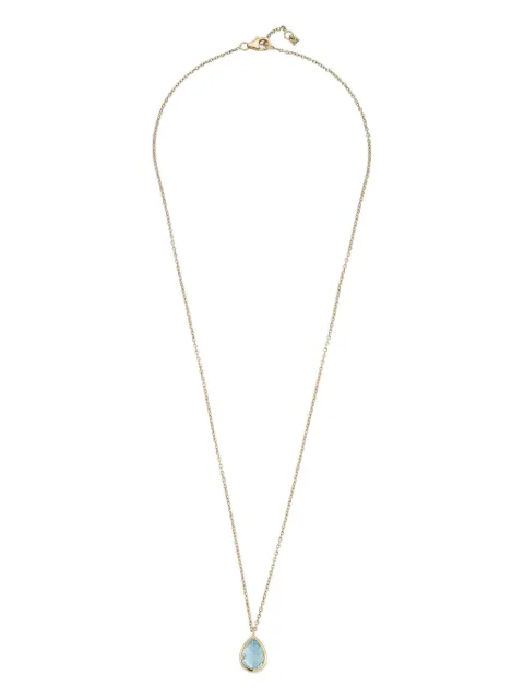 Mateo 14K yellow gold blue topaz necklace