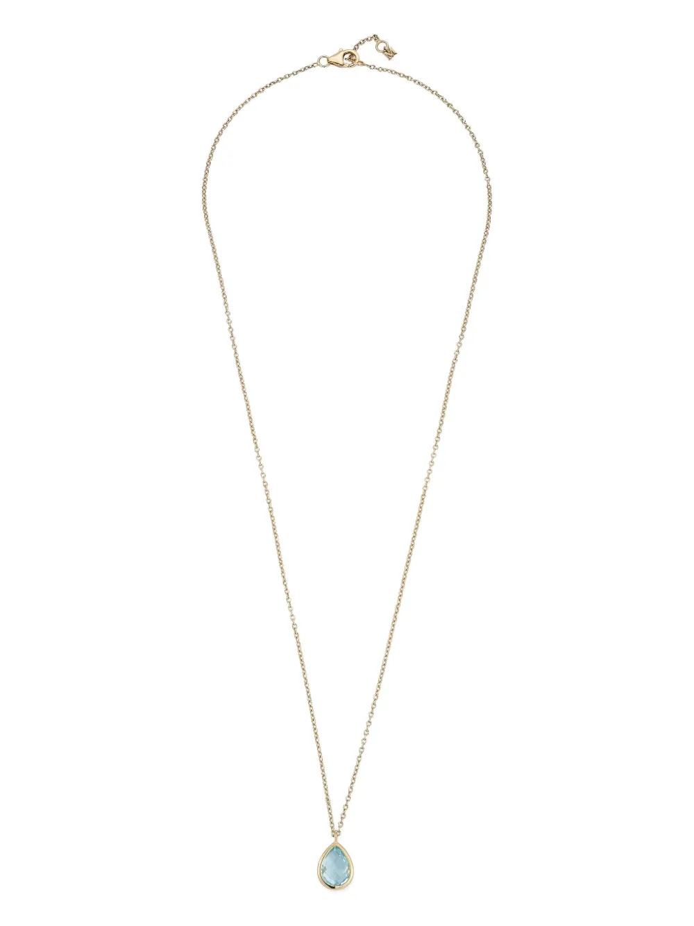 Mateo 14K yellow gold blue topaz necklace - Oro