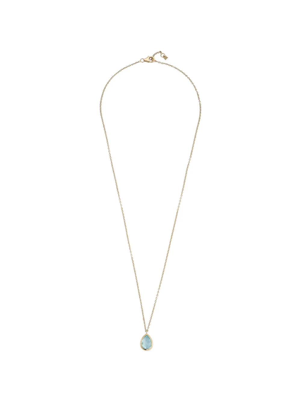 Mateo 14K yellow gold blue topaz necklace - Oro