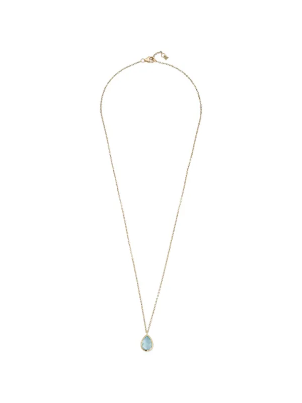 Mateo Blue-topaz Necklace in Gold