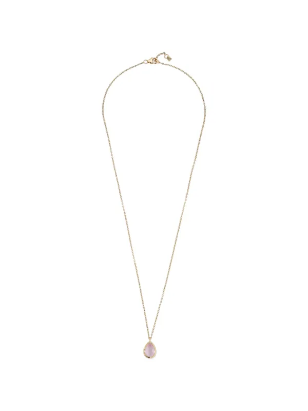 Mateo Pink-topaz Necklace in Gold