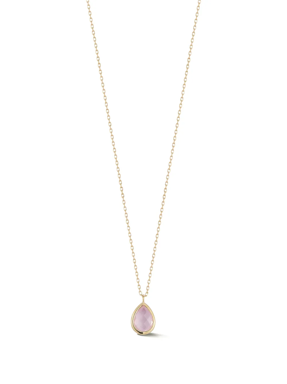 Mateo Pink-topaz Necklace in Gold, view 3
