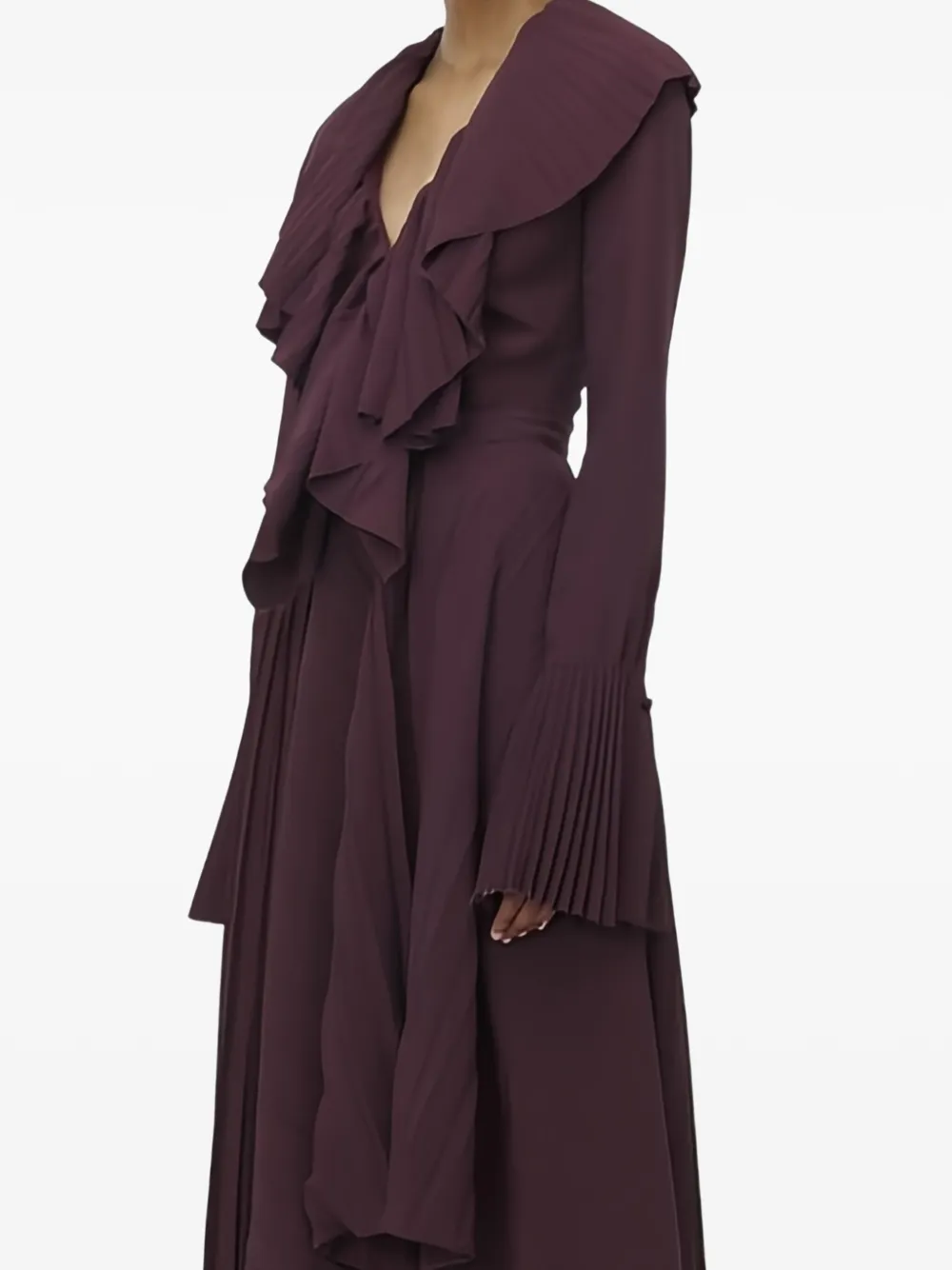 Alexander McQueen pleated asymmetric skirt Bruin