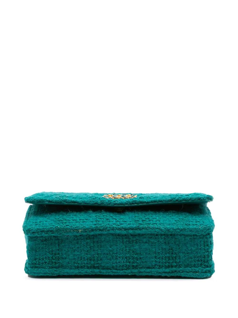 Pre-owned Chanel 2019 Tweed 19 Wallet On Chain Satchel