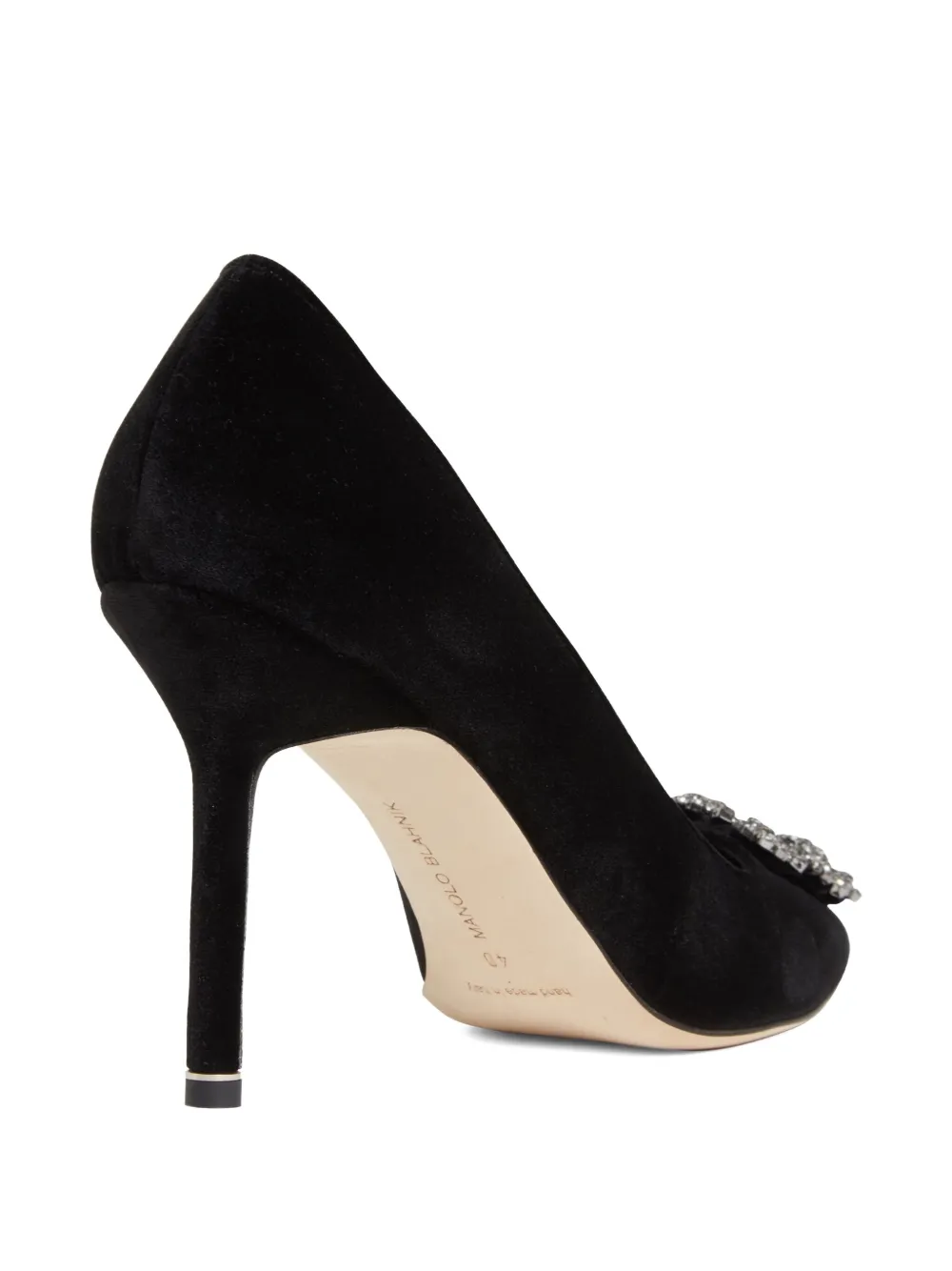 Manolo Blahnik 70mm Hangisi pumps Zwart
