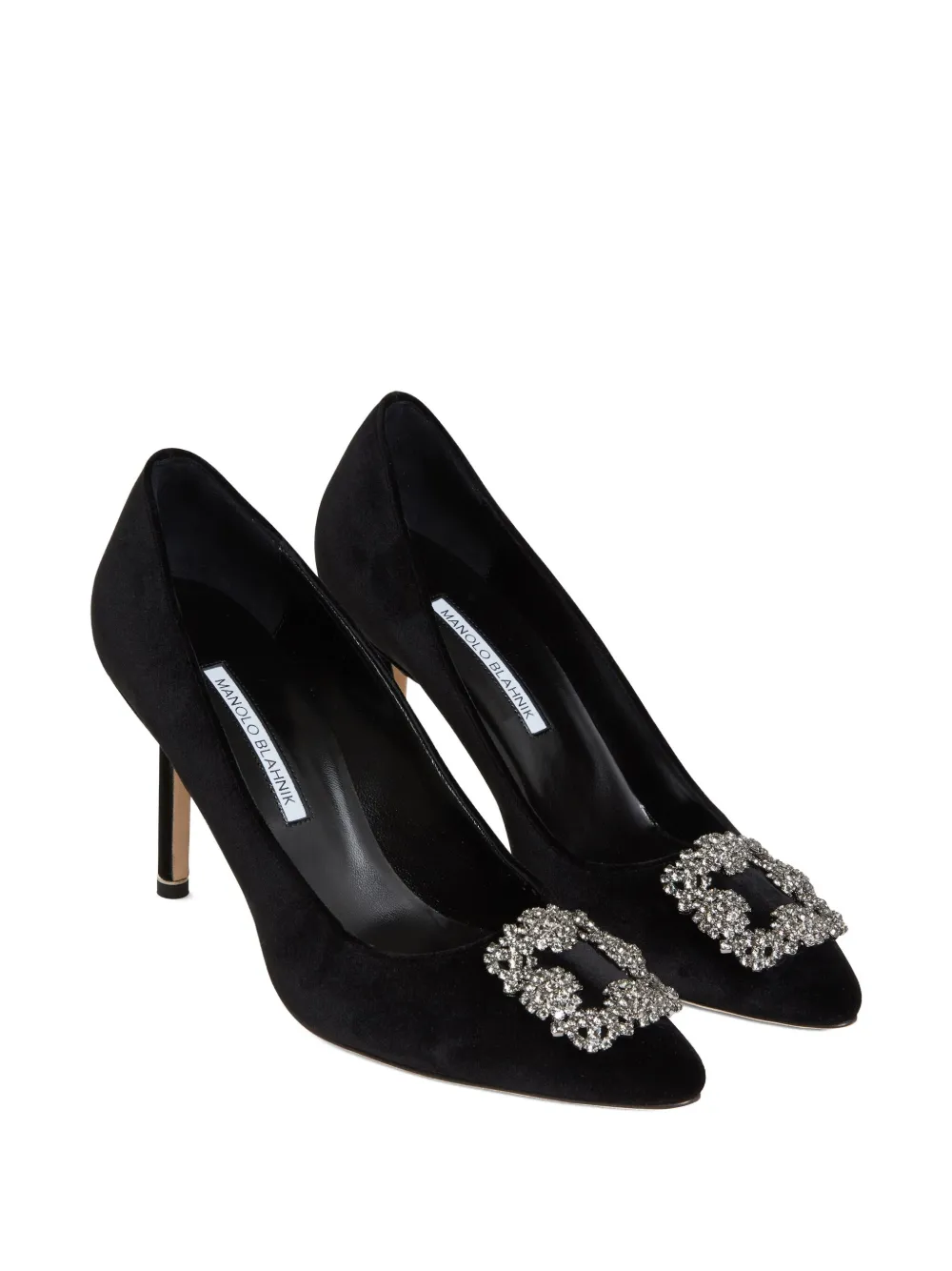 Manolo Blahnik 70mm Hangisi pumps Zwart