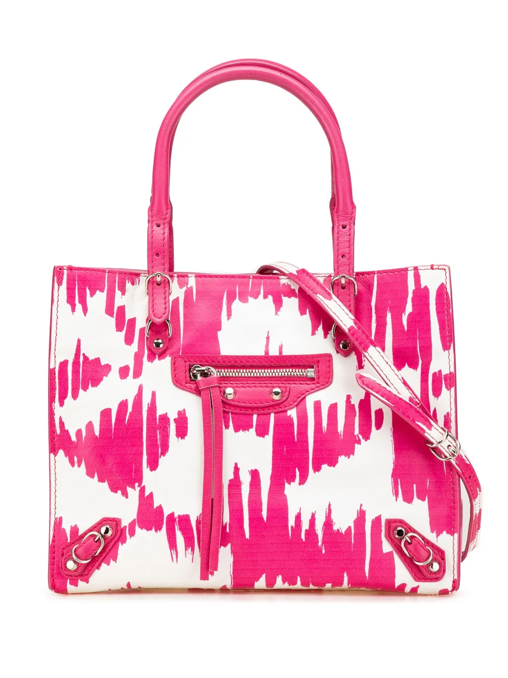 Balenciaga Pre-Owned 2010-2024 Mini Leather Papier A4 satchel | Pink | Image 1