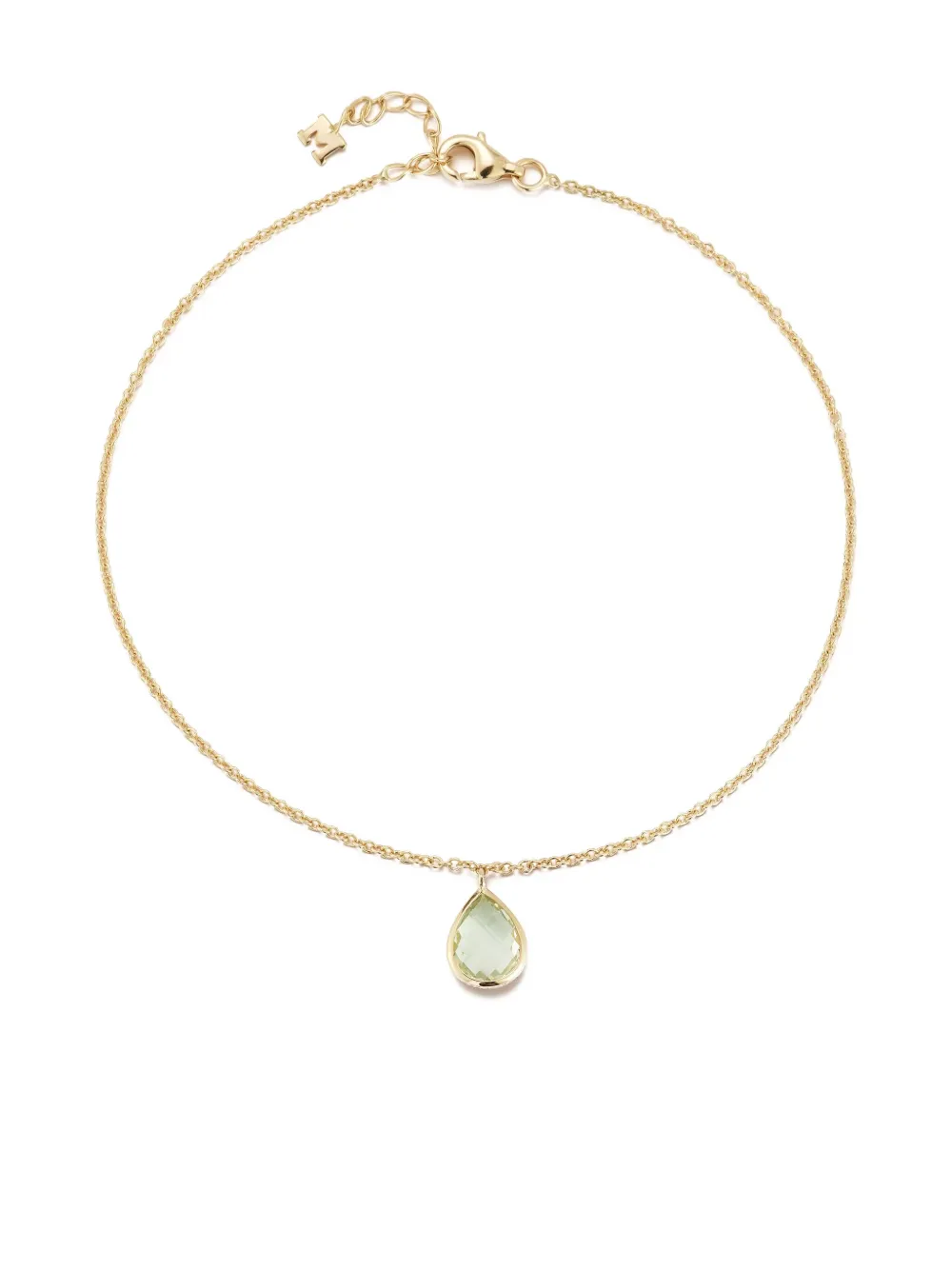 Mateo pulsera con gemas y dije de lágrima | dorado | Image 1