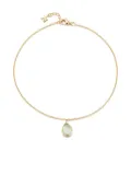 Mateo 14K yellow gold pink amethyst anklet