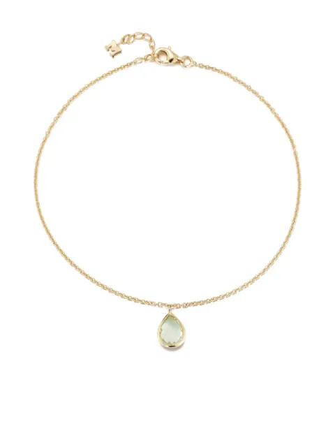 Mateo 14K yellow gold pink amethyst anklet