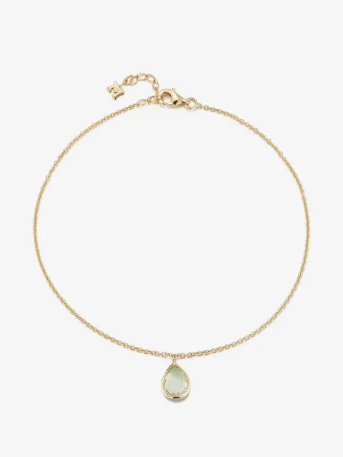 Mateo pulsera con gemas y dije de lágrima