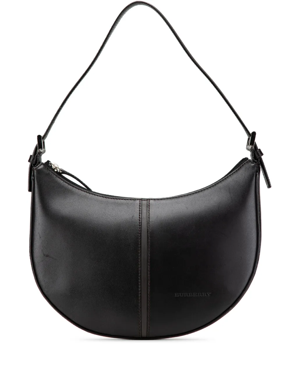 Pre-owned Burberry 2000-2017 Leather Hobo Bag
