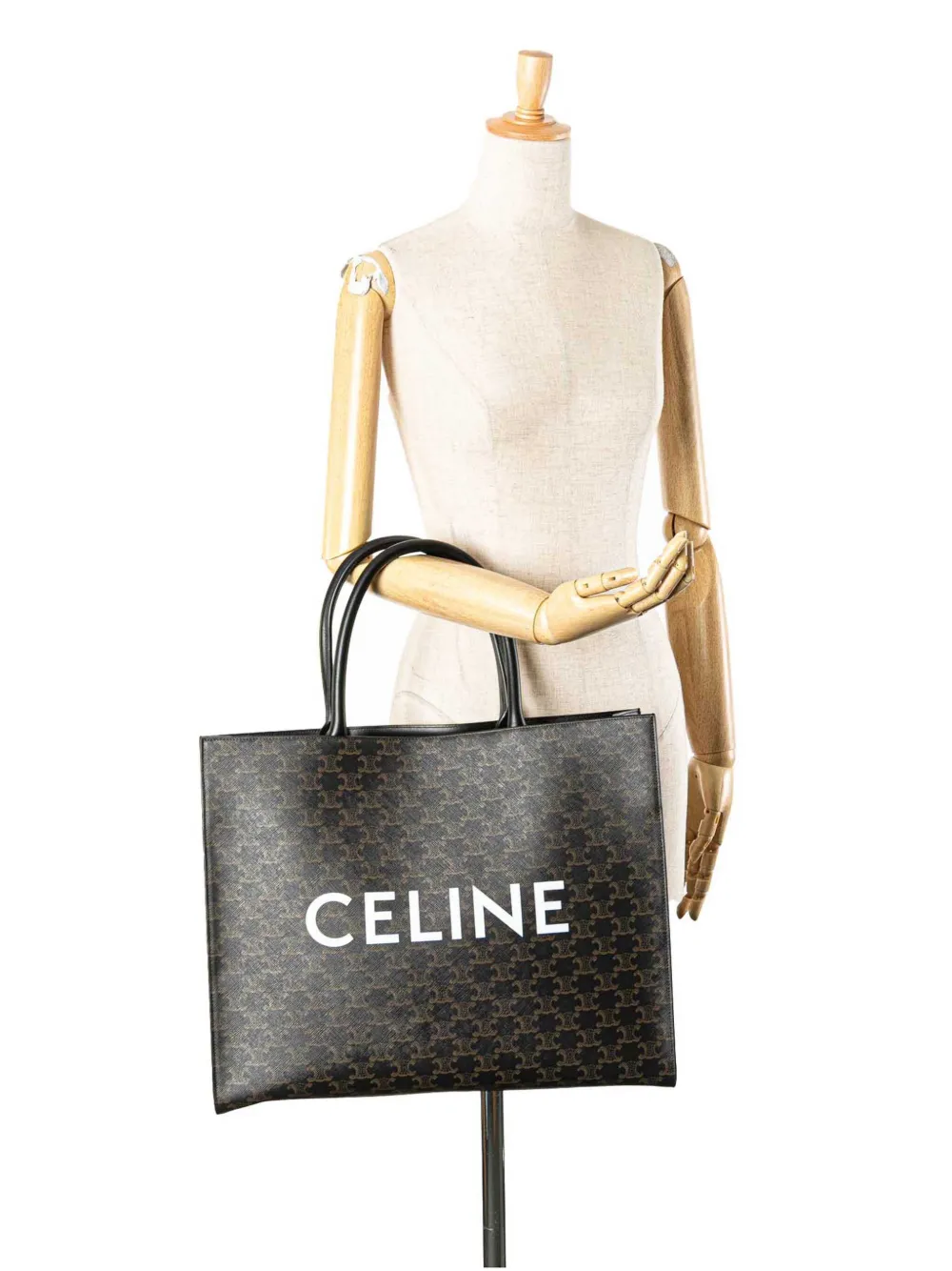 Céline Pre-Owned 2022 Medium Triomphe Coated Canvas Cabas Horizontal tote bag | Pre-Owned | Image 2