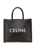 Céline Pre-Owned 2022 Medium Triomphe Coated Canvas Cabas Horizontal tote bag - Black