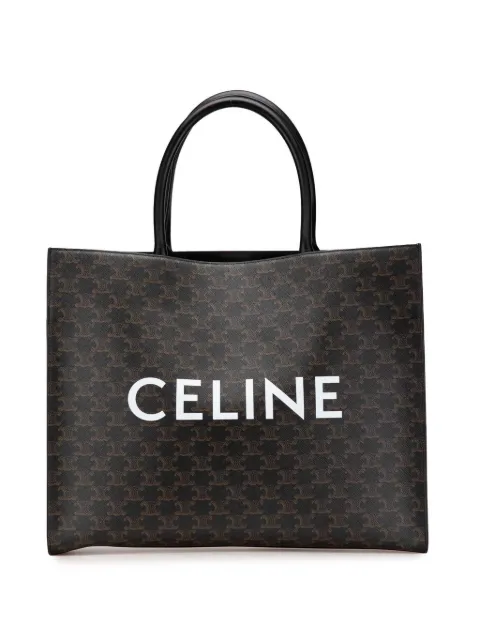Céline Pre-Owned 2022 Medium Triomphe Coated Canvas Cabas Horizontal tote bag