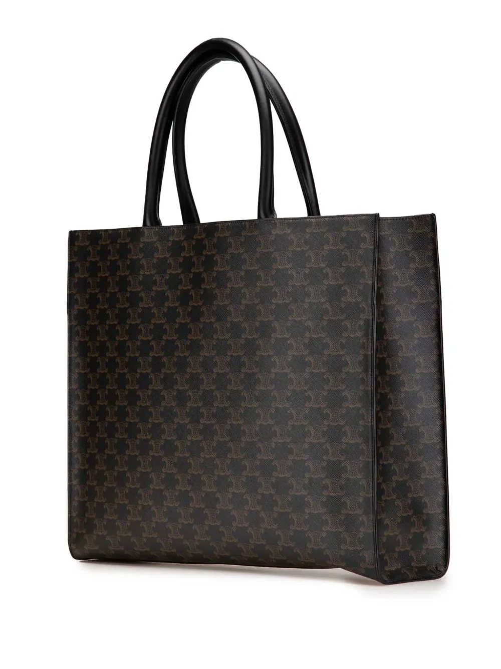 Pre-owned Celine 2022 Medium Triomphe Coated Canvas Cabas Horizontal Tote Bag