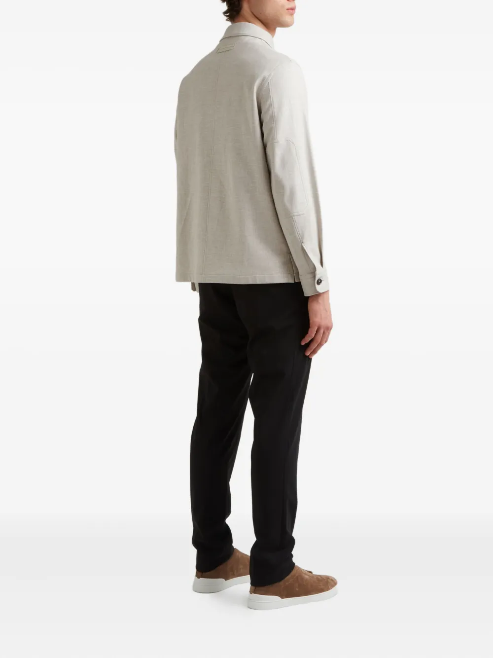 Zegna Alba Oasi shirt jacket Grijs