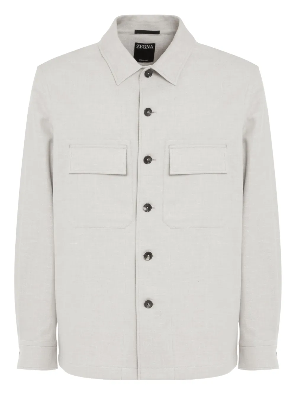 Zegna Alba Oasi shirt jacket Grijs