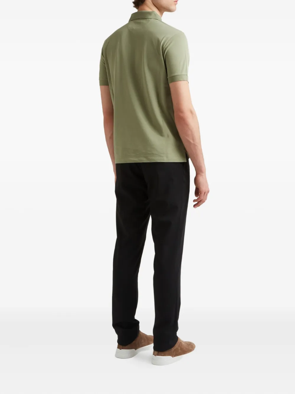 Paul Smith Poloshirt met gestreept-detail Groen