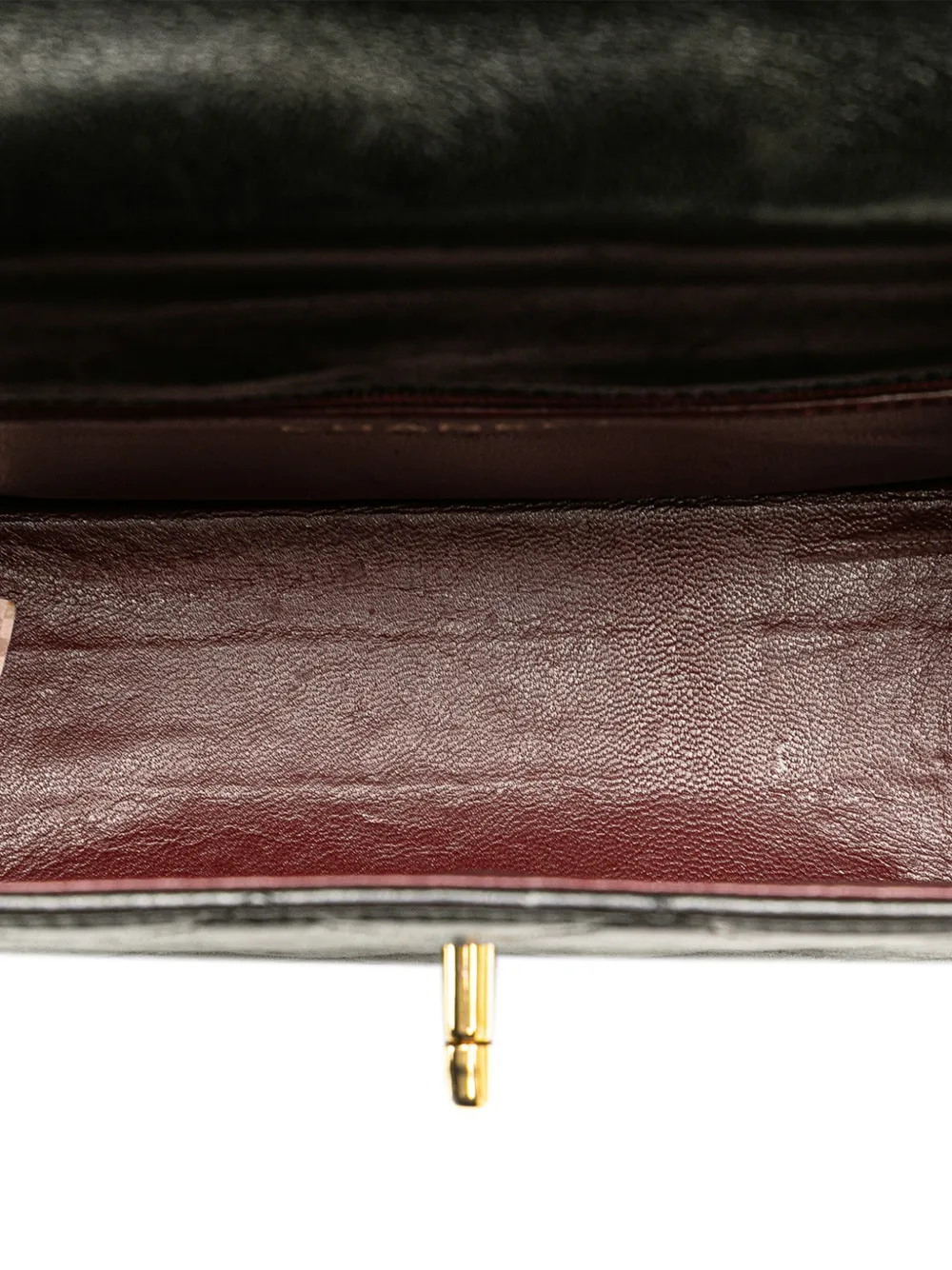 Pre-owned Chanel 1991-1994 Cc Quilted Lambskin Chain Flap Crossbody Bag