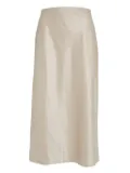 alice + olivia Maeve satin midi skirt - Neutrals