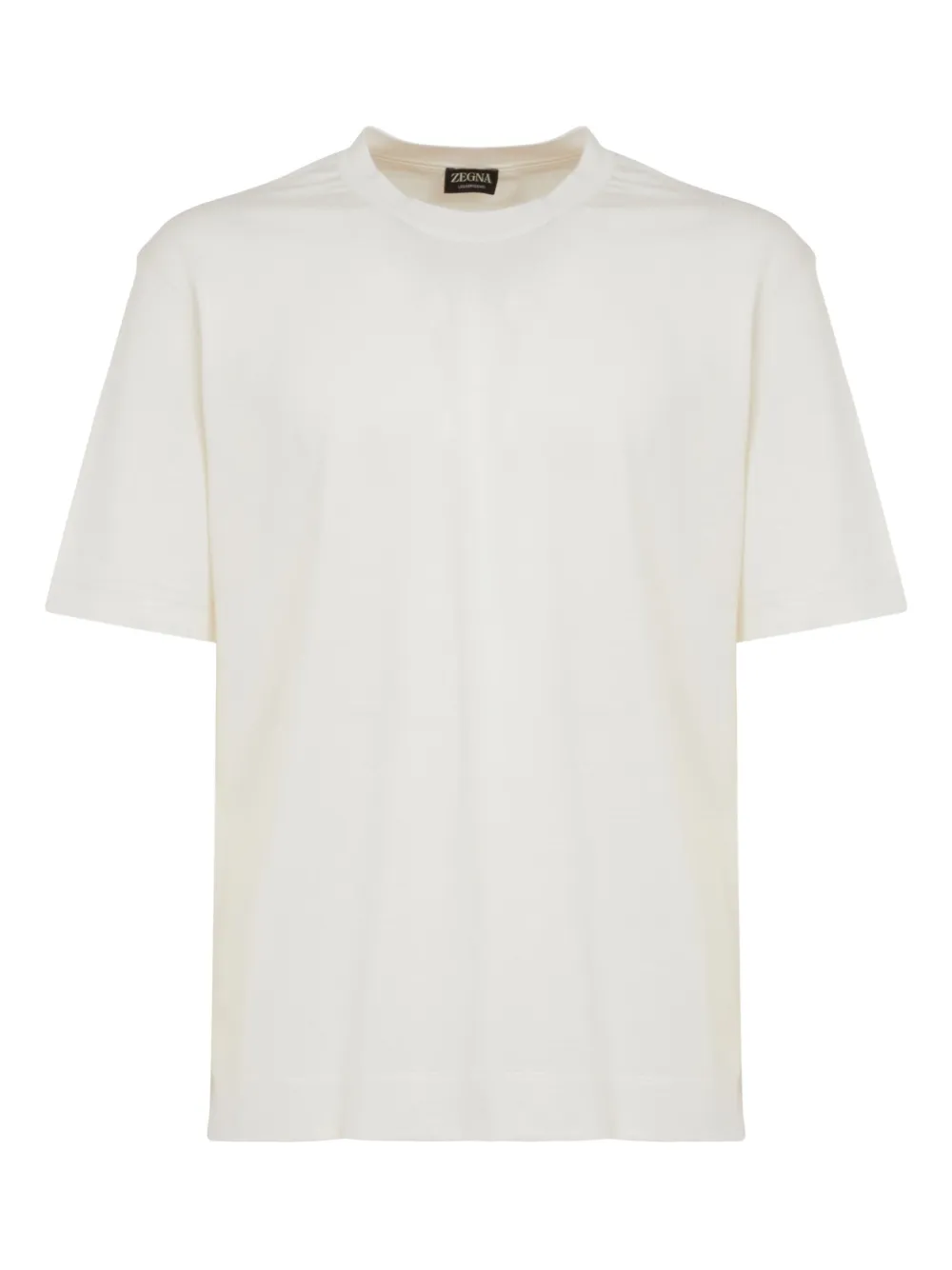 Zegna crew-neck short-sleeve T-shirt Beige