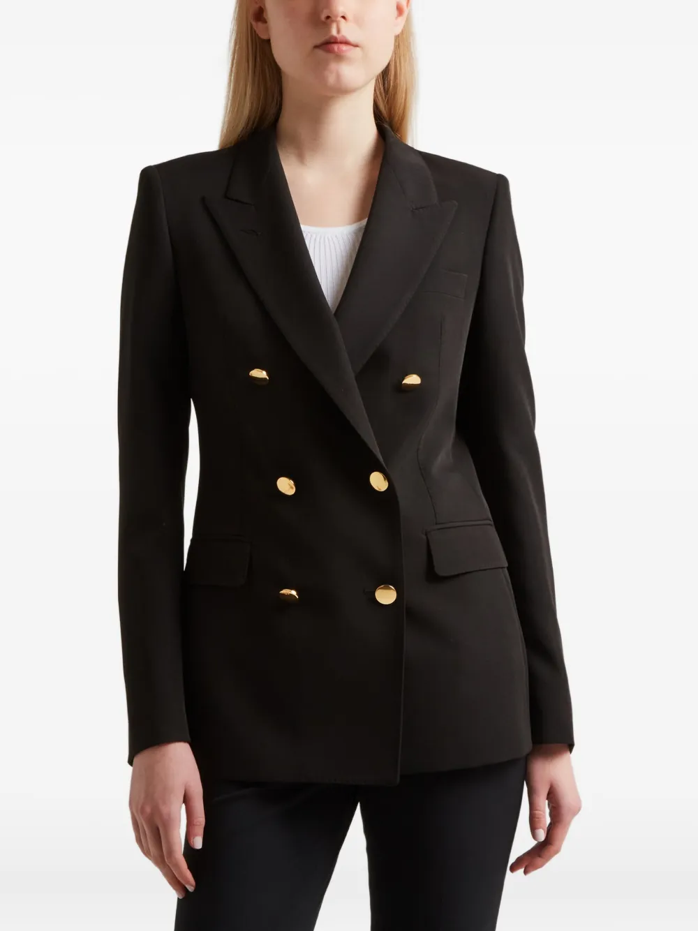 Tagliatore double-breasted blazer Zwart