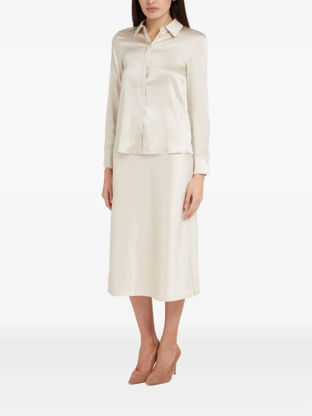 alice + olivia Blouse van zijdemix Beige