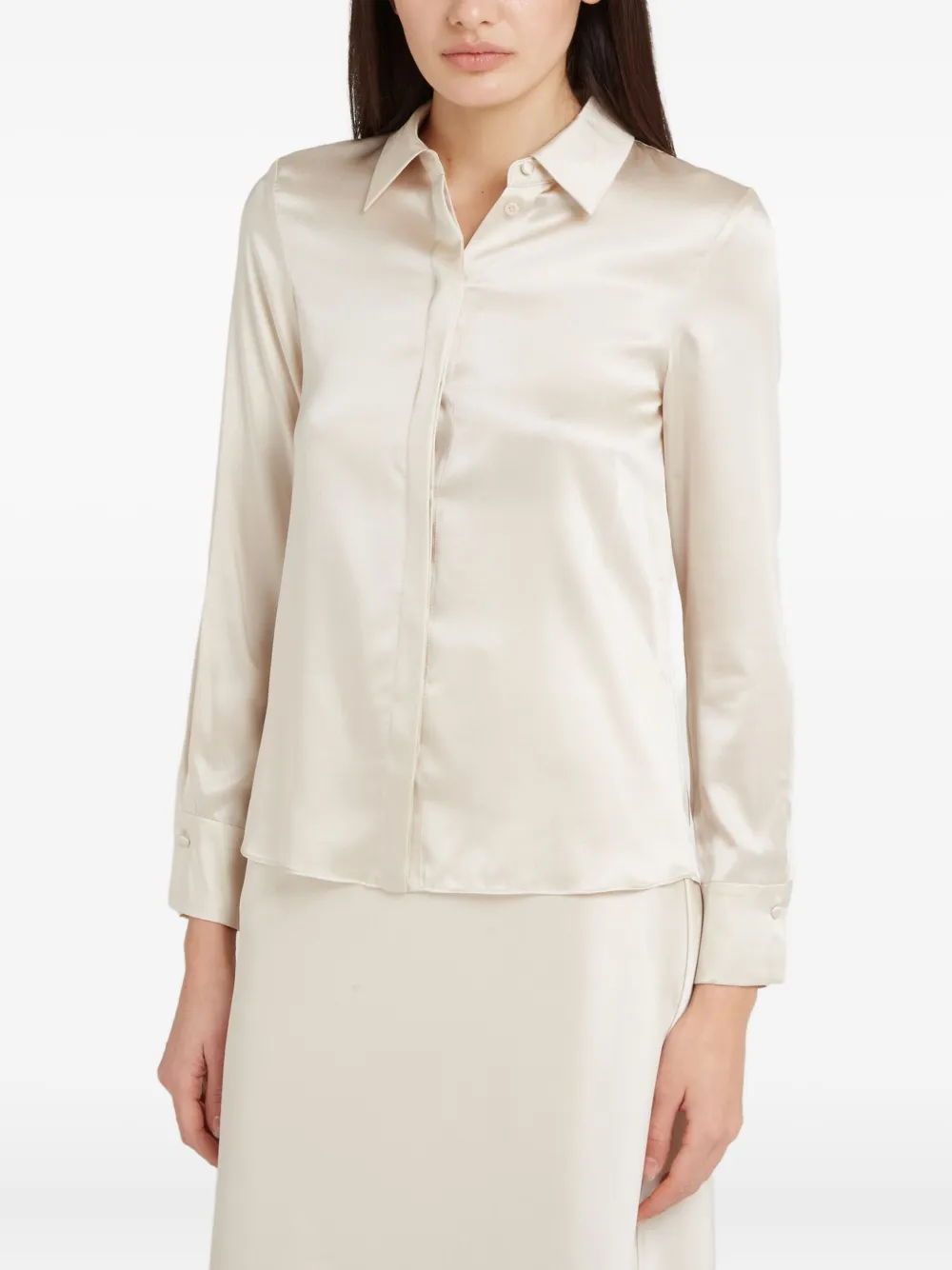 alice + olivia Blouse van zijdemix Beige