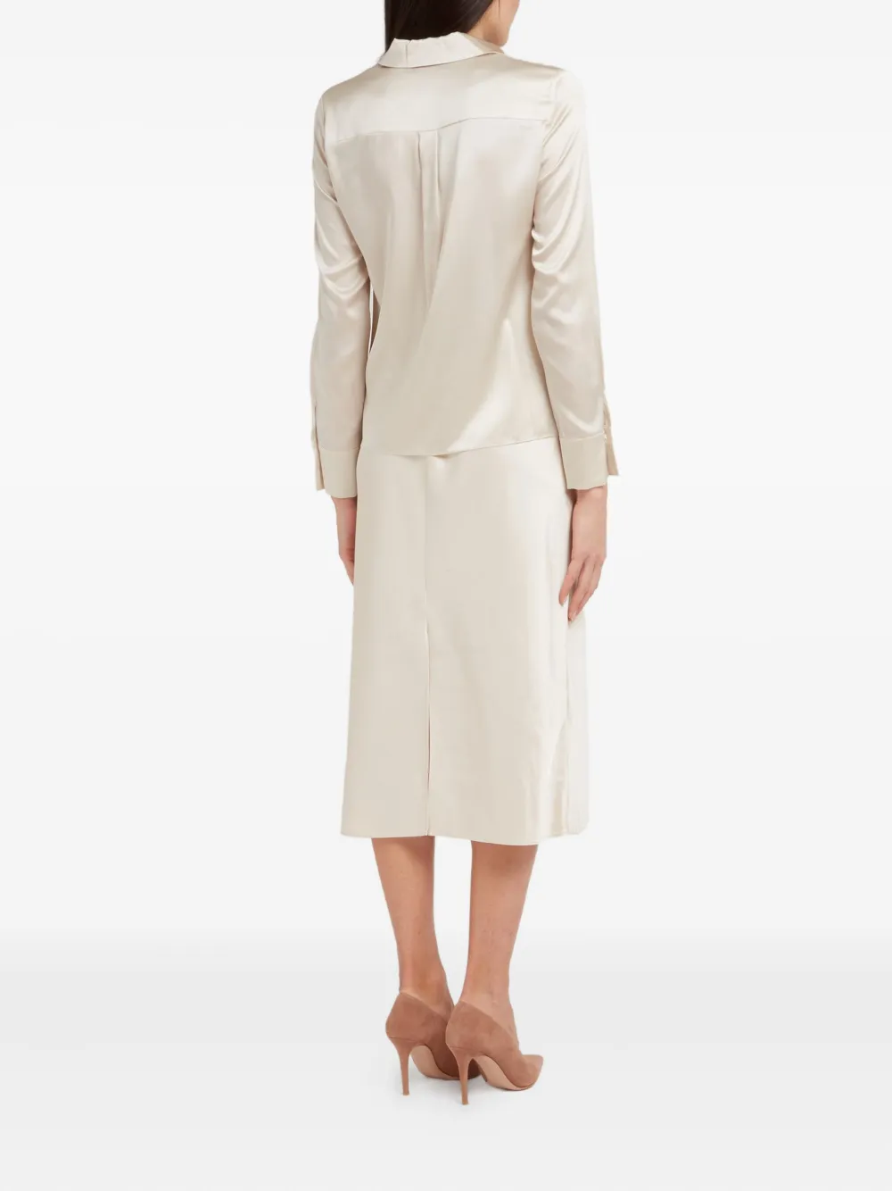 alice + olivia Blouse van zijdemix Beige