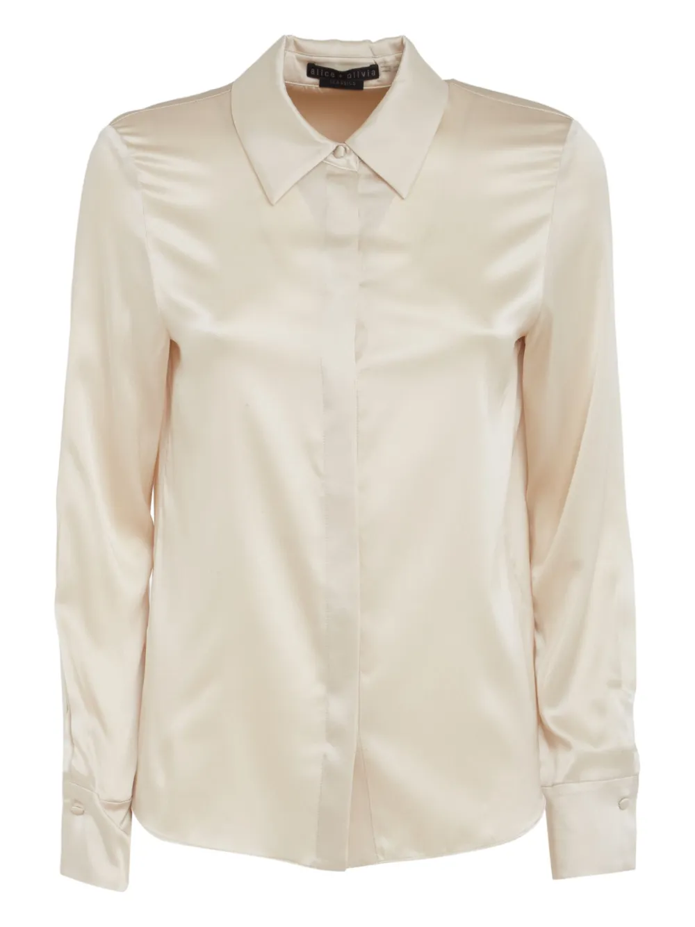 Alice + olivia Blouse van zijdemix Beige