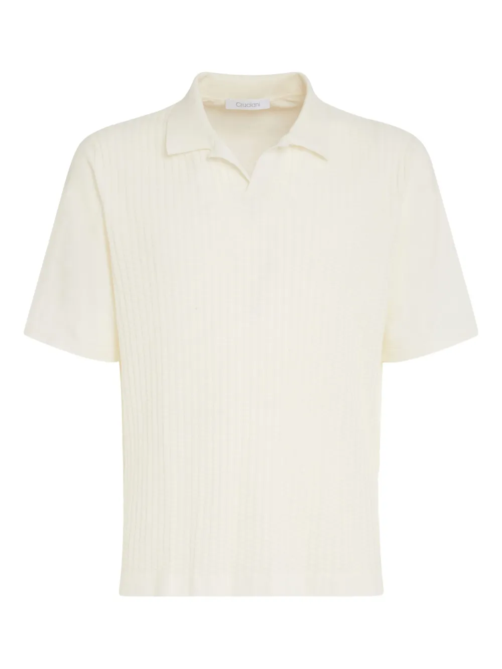 Cruciani ribbed-knit T-shirt | White | Image 1