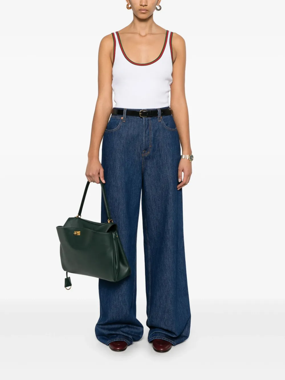 Gucci wide-leg jeans Blauw