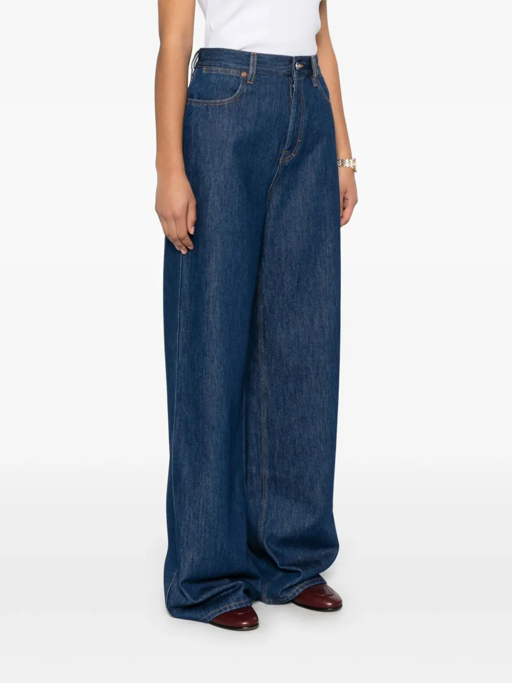 Gucci wide-leg jeans Blauw