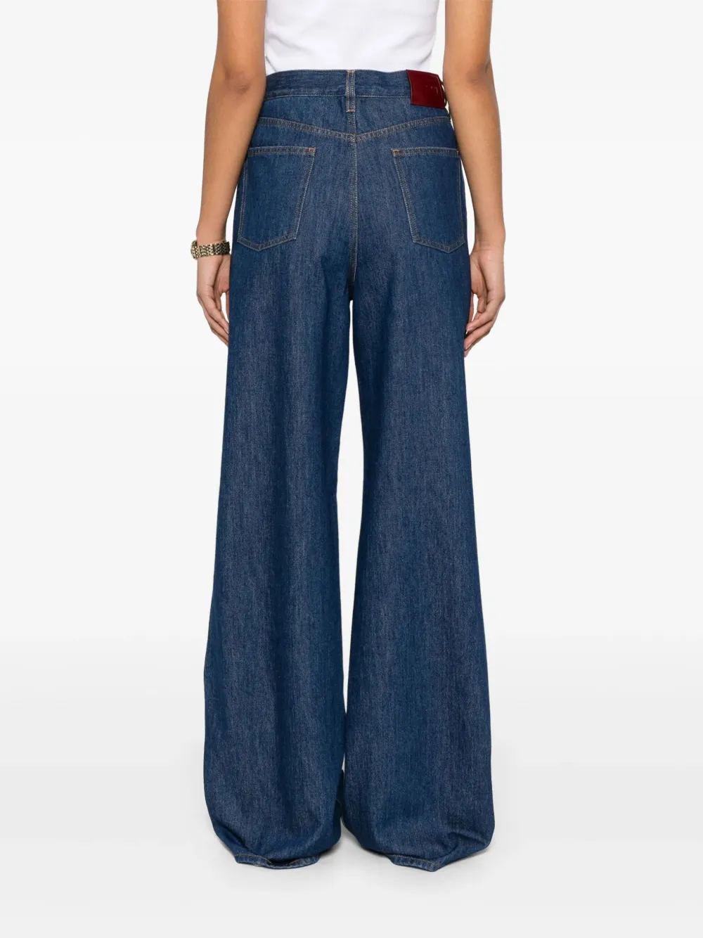 Gucci wide-leg jeans Blauw