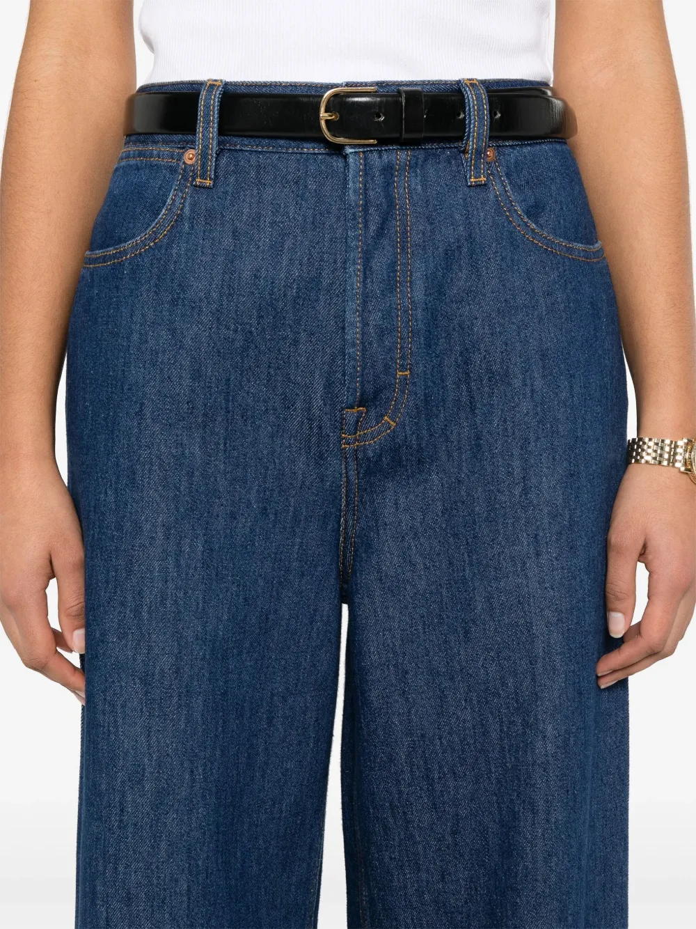 Gucci wide-leg jeans Blauw