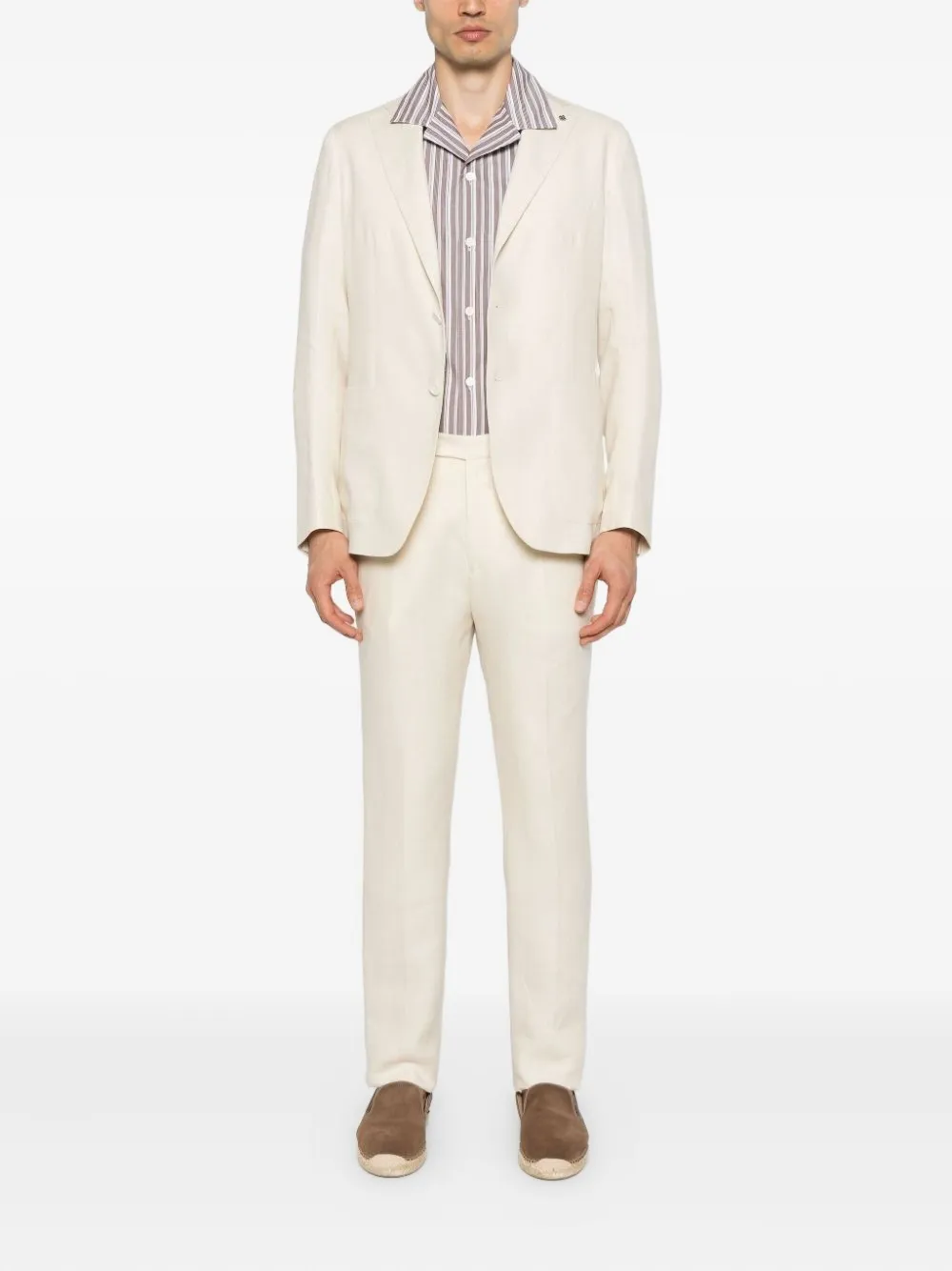 Tagliatore linen two-button suit | Single Breasted Suits | Image 2