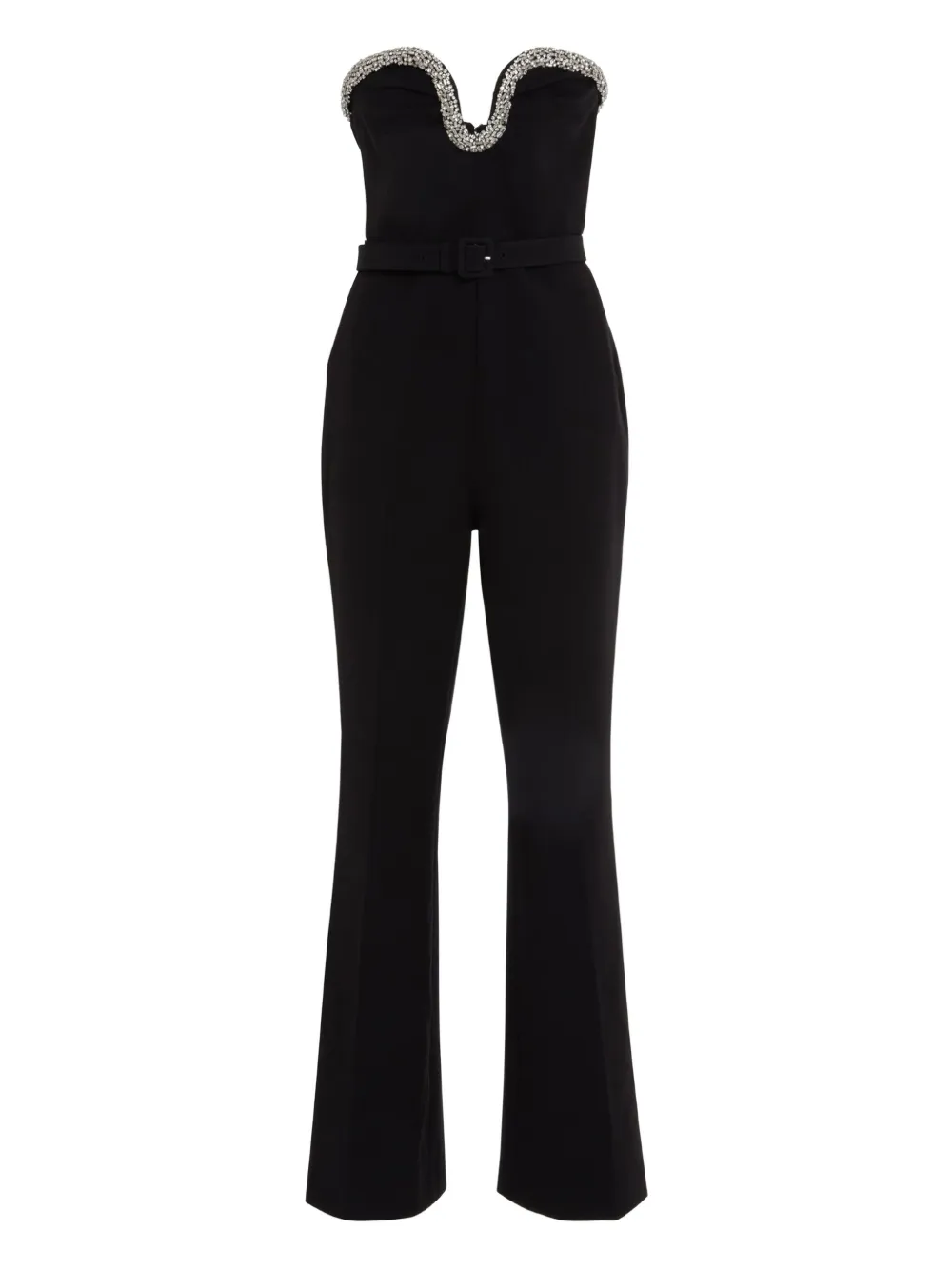 flared-leg jumpsuit